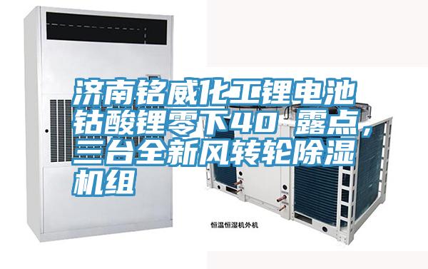 濟(jì)南銘威化工鋰電池鈷酸鋰零下40℃露點(diǎn)，三臺(tái)全新風(fēng)轉(zhuǎn)輪除濕機(jī)組