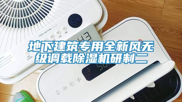 地下建筑專用全新風無級調(diào)載除濕機研制二