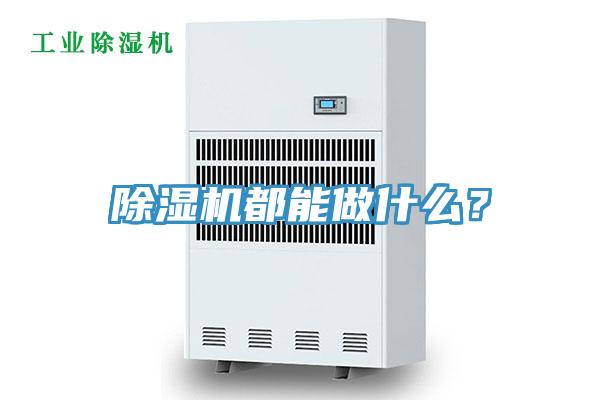 除濕機都能做什么？