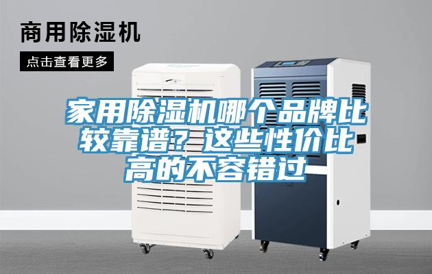 家用除濕機哪個品牌比較靠譜？這些性價比高的不容錯過