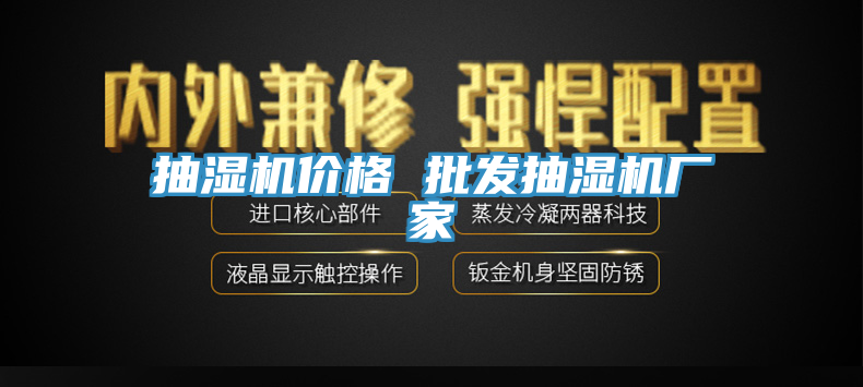 抽濕機價格 批發(fā)抽濕機廠家