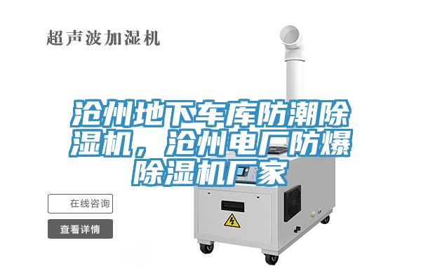 滄州地下車庫(kù)防潮除濕機(jī)，滄州電廠防爆除濕機(jī)廠家