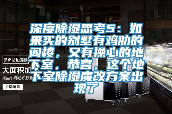 深度除濕思考5：如果買的別墅有雞肋的閣樓，又有操心的地下室，恭喜，這個(gè)地下室除濕魔改方案出現(xiàn)了