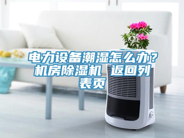 電力設(shè)備潮濕怎么辦？機房除濕機 返回列表頁