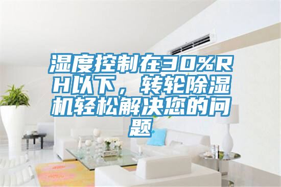 濕度控制在30%RH以下，轉(zhuǎn)輪除濕機(jī)輕松解決您的問題