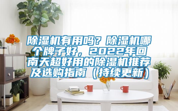 除濕機有用嗎？除濕機哪個牌子好，2022年回南天超好用的除濕機推薦及選購指南（持續(xù)更新）